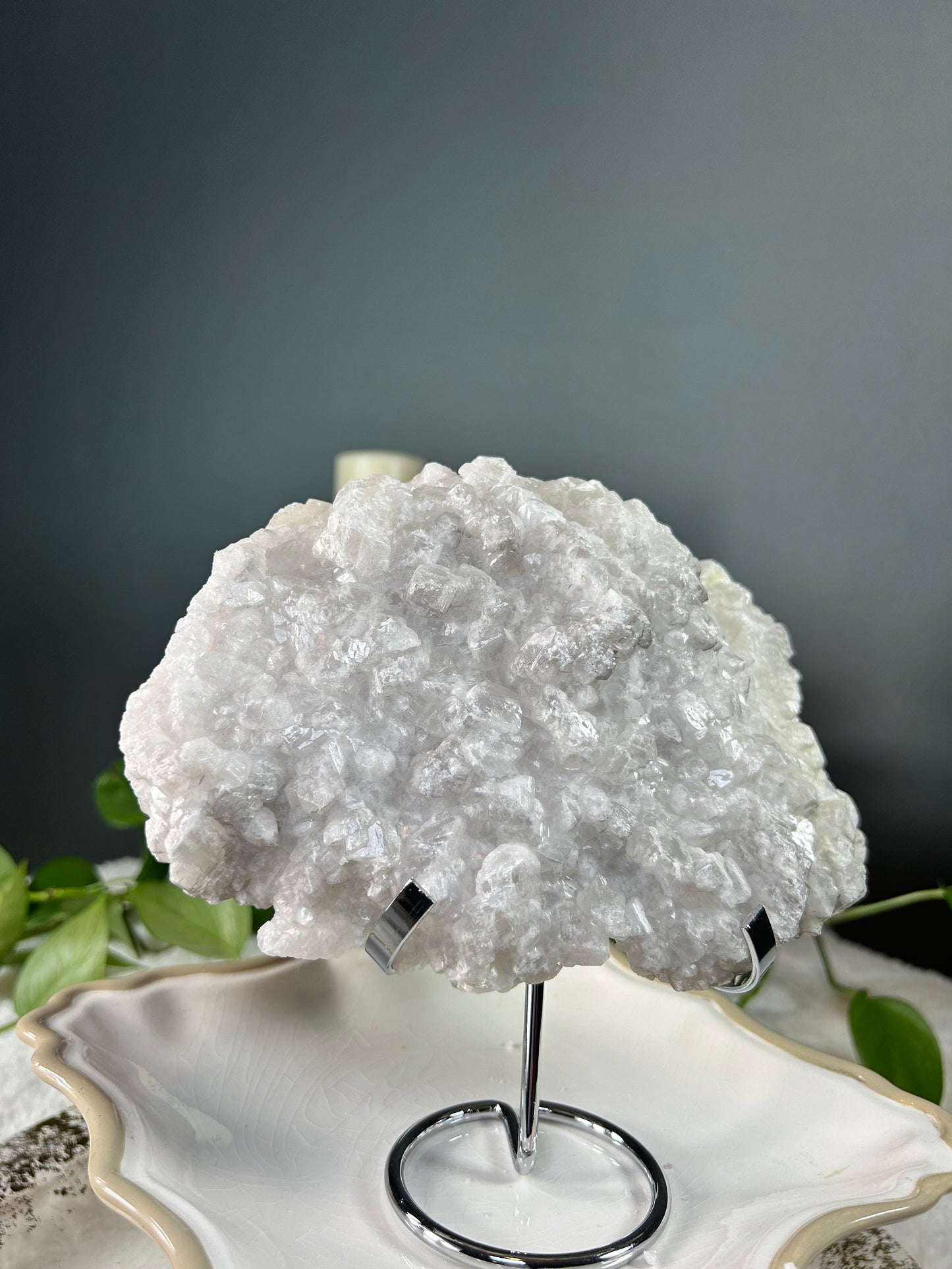 Large pink/Mangano calcite uv reactive (with pink UV reaction) specimen - 4.395lbs (8in x 6in x 3in)